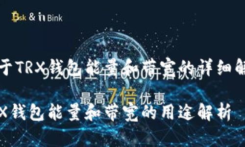 关于TRX钱包能量和带宽的详细解析

TRX钱包能量和带宽的用途解析